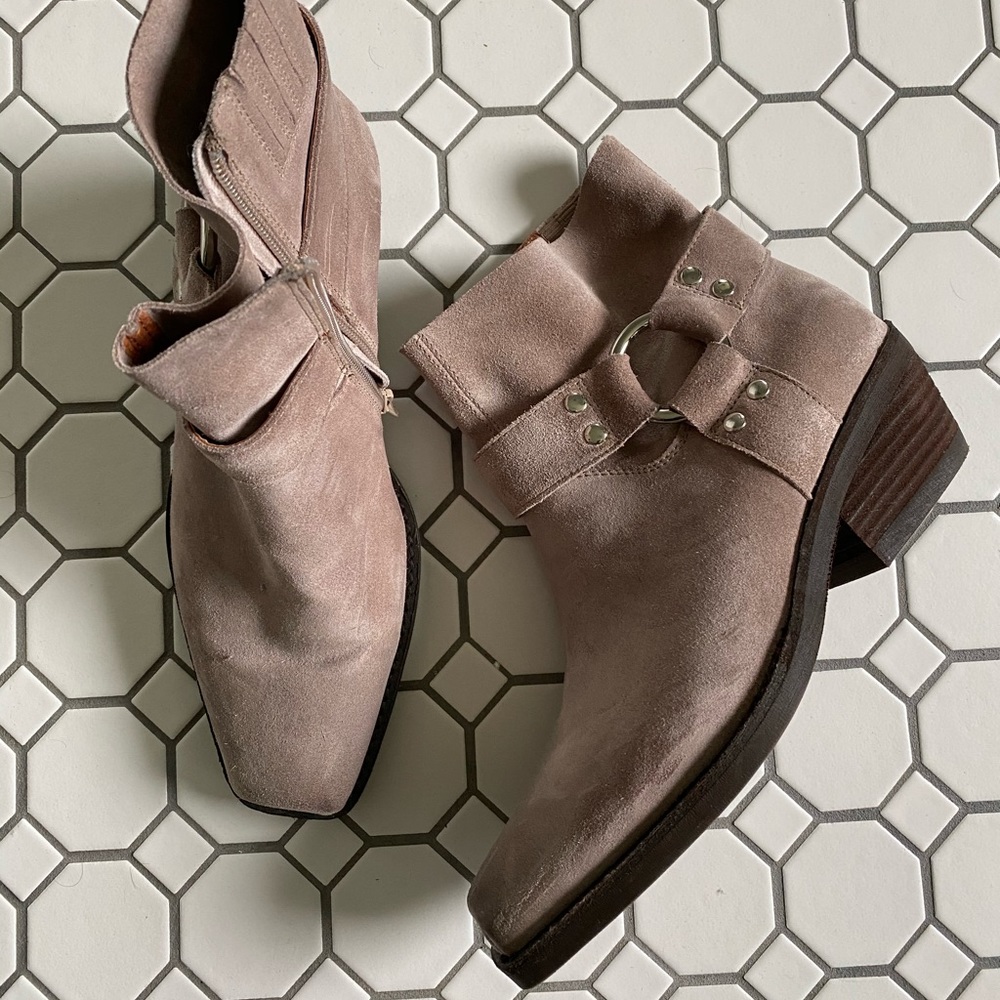 Jeffrey Campbell x Free People suede bootie